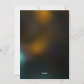 Leuchtende Schmetterlinge und Nachtschmetterlinge Feiertagskarte (Rückseite)