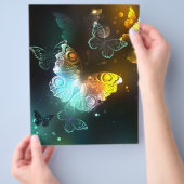 Leuchtende Schmetterlinge und Nachtschmetterlinge Flyer (Hand)