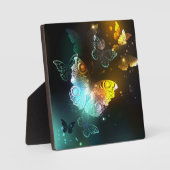 Leuchtende Schmetterlinge und Nachtschmetterlinge Fotoplatte (Vorderseite)