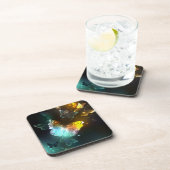 Leuchtende Schmetterlinge und Nachtschmetterlinge Getränkeuntersetzer (Rechte Seite)