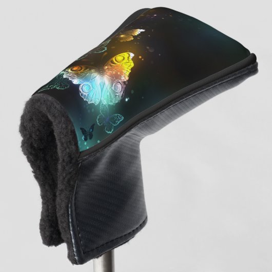 Leuchtende Schmetterlinge und Nachtschmetterlinge Golf Headcover (3/4 Vorderseite)