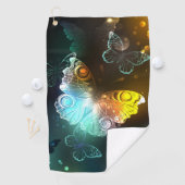 Leuchtende Schmetterlinge und Nachtschmetterlinge Golfhandtuch (Insitu)