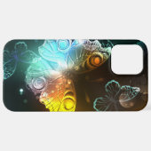 Leuchtende Schmetterlinge und Nachtschmetterlinge iPhone Hülle (Hinten horizontal)