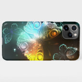Leuchtende Schmetterlinge und Nachtschmetterlinge iPhone Hülle (Rückseite (Horizontal))