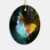 Leuchtende Schmetterlinge und Nachtschmetterlinge Keramik Ornament (Rechts)