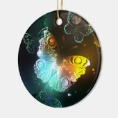 Leuchtende Schmetterlinge und Nachtschmetterlinge Keramik Ornament (Links)