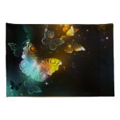 Leuchtende Schmetterlinge und Nachtschmetterlinge Kissenbezug (Rückseite-Rechts)