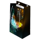 Leuchtende Schmetterlinge und Nachtschmetterlinge Kleine Geschenktüte (Rückseite Schrägansicht)