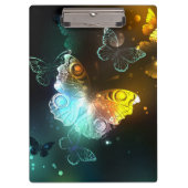 Leuchtende Schmetterlinge und Nachtschmetterlinge Klemmbrett (Vorderseite)