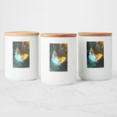 Leuchtende Schmetterlinge und Nachtschmetterlinge Lebensmitteletikett (Flaschen)