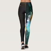 Leuchtende Schmetterlinge und Nachtschmetterlinge Leggings (Rückseite)
