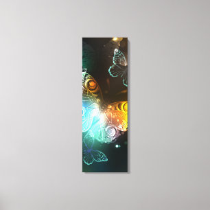 Leuchtende Schmetterlinge und Nachtschmetterlinge Leinwanddruck