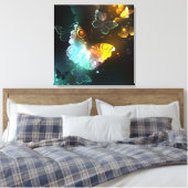 Leuchtende Schmetterlinge und Nachtschmetterlinge Leinwanddruck (Insitu (Schlafzimmer))