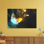 Leuchtende Schmetterlinge und Nachtschmetterlinge Leinwanddruck (Insitu (Wohnzimmer))