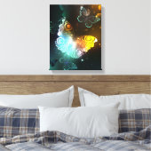 Leuchtende Schmetterlinge und Nachtschmetterlinge Leinwanddruck (Insitu (Schlafzimmer))