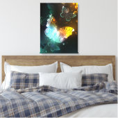 Leuchtende Schmetterlinge und Nachtschmetterlinge Leinwanddruck (Insitu (Schlafzimmer))