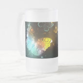 Leuchtende Schmetterlinge und Nachtschmetterlinge Mattglas Bierglas (Vorderseite Links)
