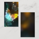 Leuchtende Schmetterlinge und Nachtschmetterlinge Mitteilungskarte (Vorne/Hinten)