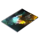 Leuchtende Schmetterlinge und Nachtschmetterlinge Notizblock (Linke Seite)