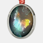 Leuchtende Schmetterlinge und Nachtschmetterlinge Ornament Aus Metall (Links)