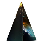 Leuchtende Schmetterlinge und Nachtschmetterlinge Partyhütchen (Rückseite)