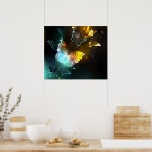 Leuchtende Schmetterlinge und Nachtschmetterlinge Poster (Küche)