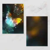 Leuchtende Schmetterlinge und Nachtschmetterlinge Rabattkarte (Vorne/Hinten)