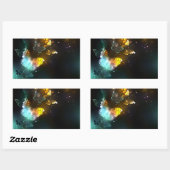 Leuchtende Schmetterlinge und Nachtschmetterlinge Rechteckiger Aufkleber (Blatt)