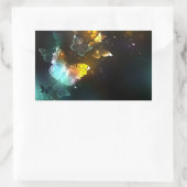 Leuchtende Schmetterlinge und Nachtschmetterlinge Rechteckiger Aufkleber (Tasche)