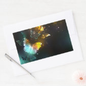 Leuchtende Schmetterlinge und Nachtschmetterlinge Rechteckiger Aufkleber (Umschlag)