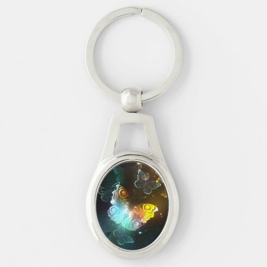 Leuchtende Schmetterlinge und Nachtschmetterlinge Schlüsselanhänger (Vorderseite)