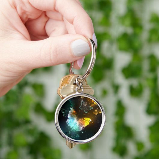 Leuchtende Schmetterlinge und Nachtschmetterlinge Schlüsselanhänger (Hand)