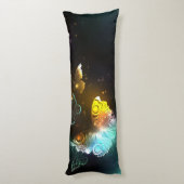 Leuchtende Schmetterlinge und Nachtschmetterlinge Seitenschläferkissen (Rückseite (Vertikal))