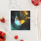 Leuchtende Schmetterlinge und Nachtschmetterlinge Serviette (Beispiel)