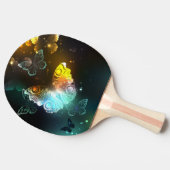 Leuchtende Schmetterlinge und Nachtschmetterlinge Tischtennis Schläger (Seitenansicht)
