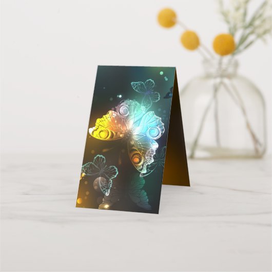 Leuchtende Schmetterlinge und Nachtschmetterlinge Treuekarte (Rückseite)