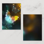 Leuchtende Schmetterlinge und Nachtschmetterlinge Visitenkarte (Vorne/Hinten)