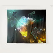 Leuchtende Schmetterlinge und Nachtschmetterlinge Wandteppich (Vorderseite (Horizontal))