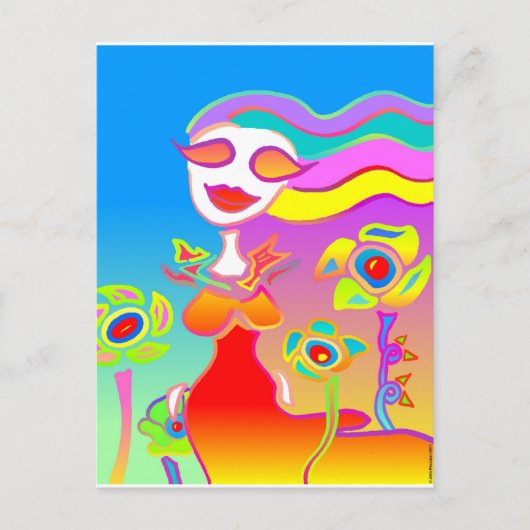 Leuchtende Schönheit Postkarte (Vorderseite)