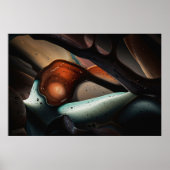 Leuchtende Sci-Fi-Abstraction Poster (Vorne)