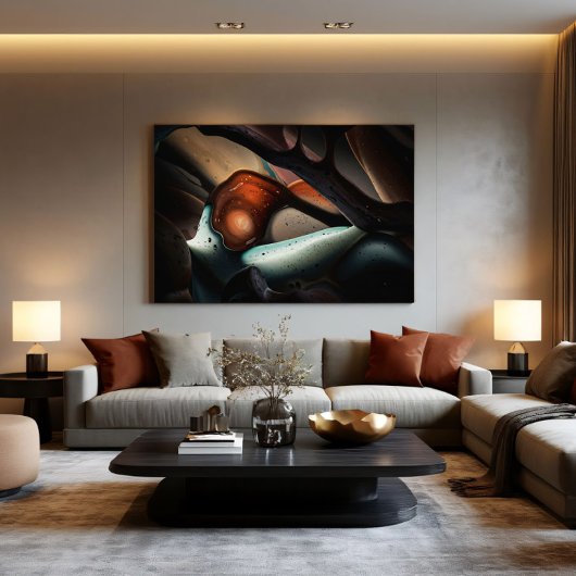 Leuchtende Sci-Fi-Abstraction Poster