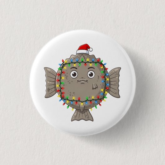 Leuchtende Seesterne-Weihnachtslichter unter Wasse Button (Vorderseite)