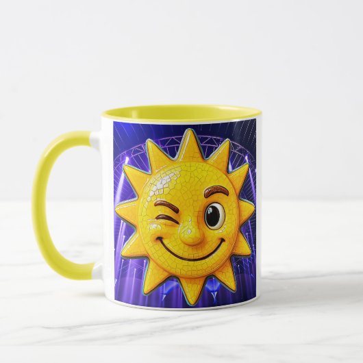 Leuchtende Sonne Tasse (Links)