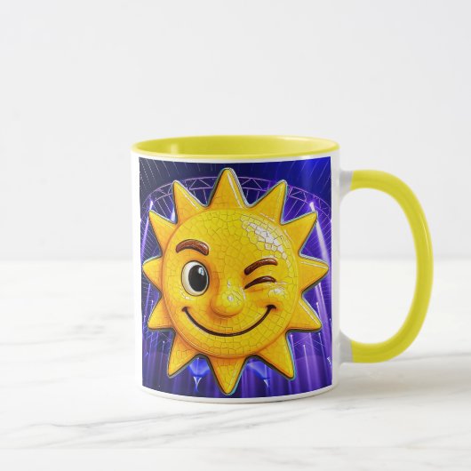 Leuchtende Sonne Tasse (Rechts)