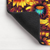 Leuchtende Sonnenblumen Mousepad (Ecke)