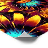 Leuchtende Sonnenblumen Poster (Ecke)