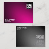 Leuchtende Spot-Lampe - Hot Pink Visitenkarte (Vorne/Hinten)