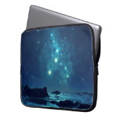 Leuchtende Sterne Laptopschutzhülle (Vorderseite Links)