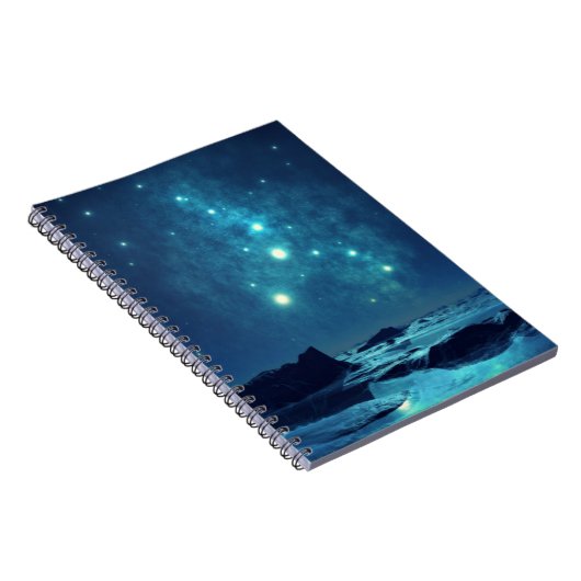 Leuchtende Sterne Notizblock (Rechte Seite)