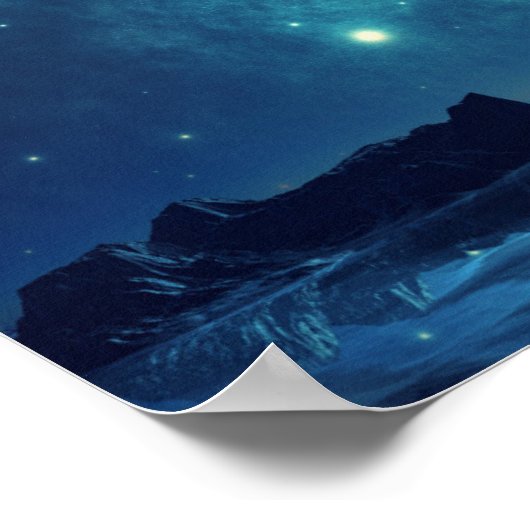 Leuchtende Sterne Poster (Ecke)